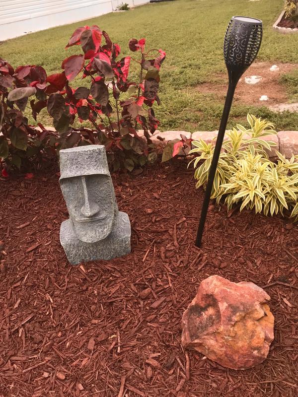 Design Toscano 24.5-in H x 12.5-in W Gray Tiki Garden Statue