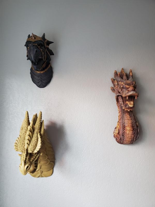 The Fire Dragon Wall Sculpture: Set of Two - NG933987 - Design Toscano