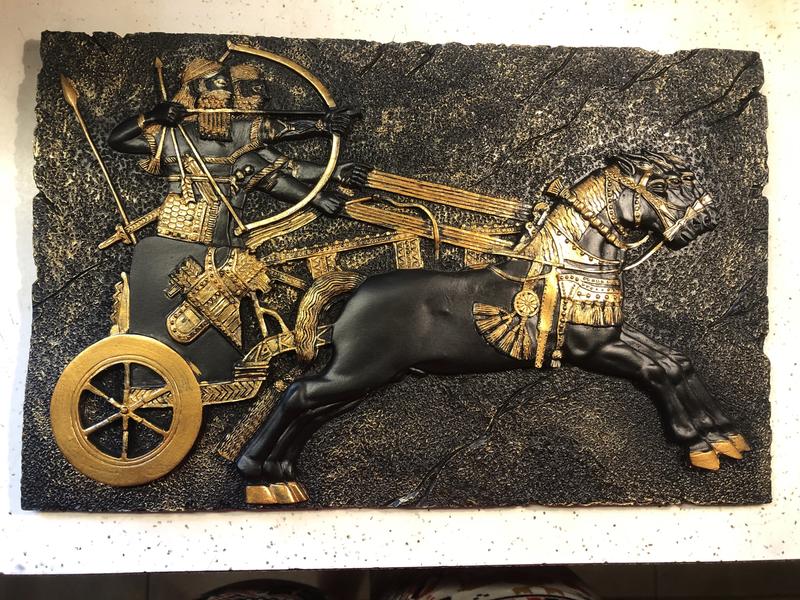 Assyrian War-Chariot Wall Sculpture - Design Toscano
