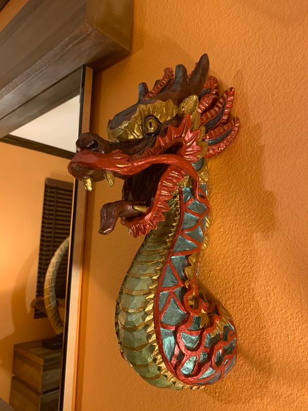 The Fire Dragon Wall Sculpture: Set of Two - NG933987 - Design Toscano