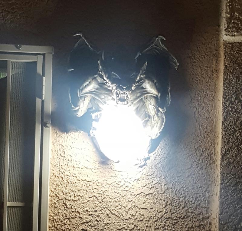 Gargoyle outdoor deals light fixture