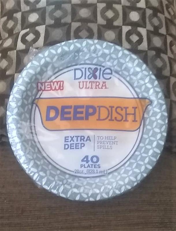 Ultra Deep Dish Paper Plates 9 9/16 Inches, 40ct / Pack, 4 Packs