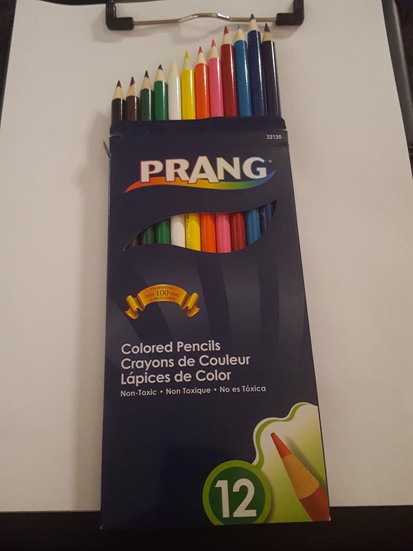 Prang 22120 Prang Colored Wood Pencil Set, 3.3 mm, 12 Assorted Colors, 12  Pencils/Set