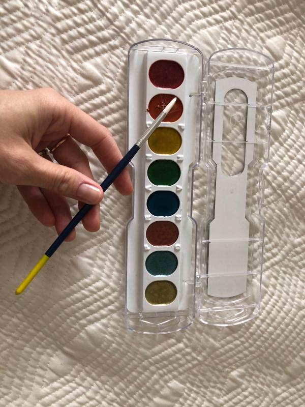 Prang® Semi-Moist Washable Watercolor Set, 8 Colors Per Set, 6 Sets