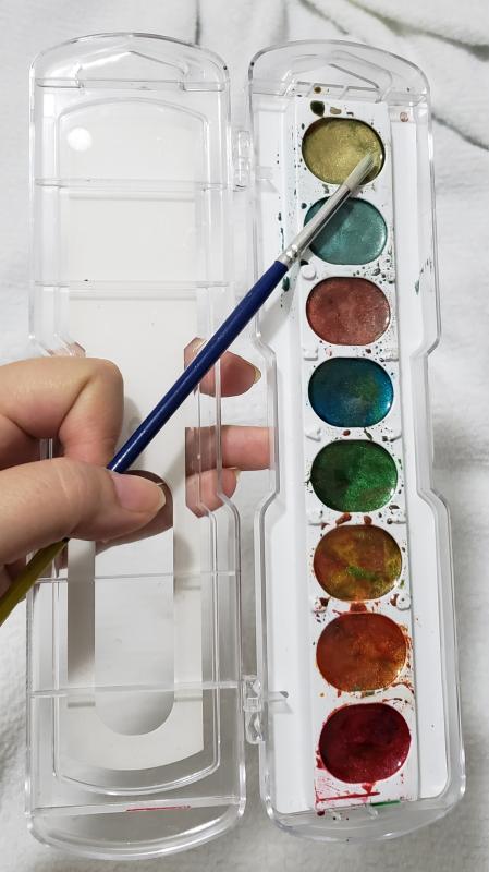 Metallic 16 Color Washable Watercolor Paint Pan Set by Creatology