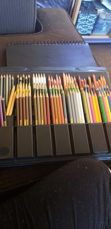 Prang Sharpened Watercolor Pencils - Red, Orange, Yellow, Green