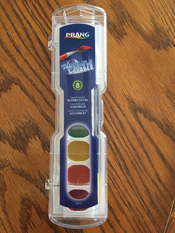 [6-Pack] Dixon Prang OVAL 8 Color Semi-Moist Watercolors Paint Set