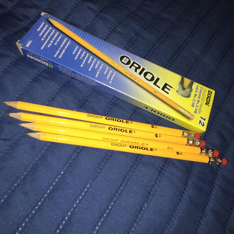 Dixon Oriole Woodcase Presharpened Pencil, HB #2, Yellow, Dozen