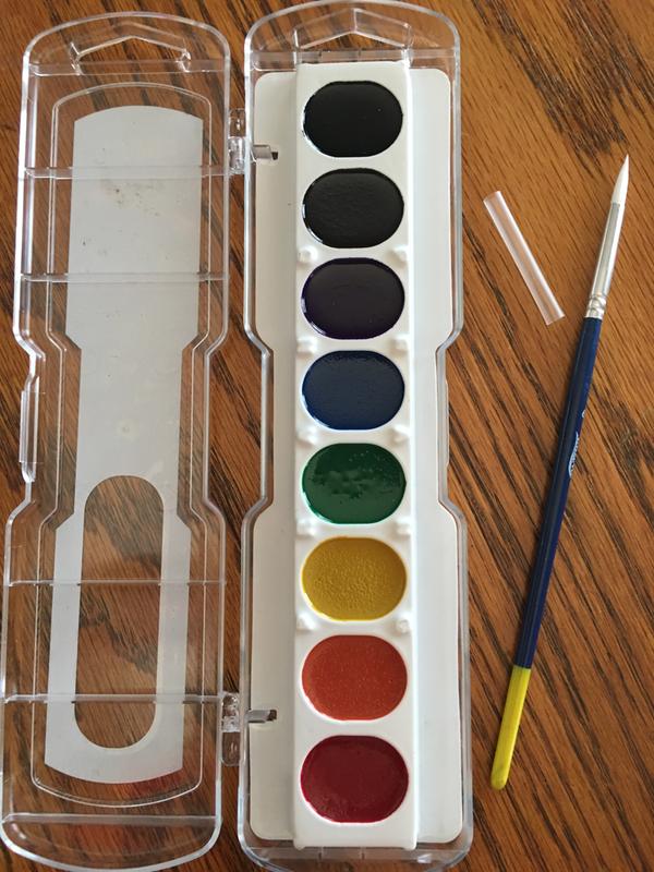 Prang Semi-Moist Washable Watercolor Paint Set Assorted Colors 8 Colors/Set  36