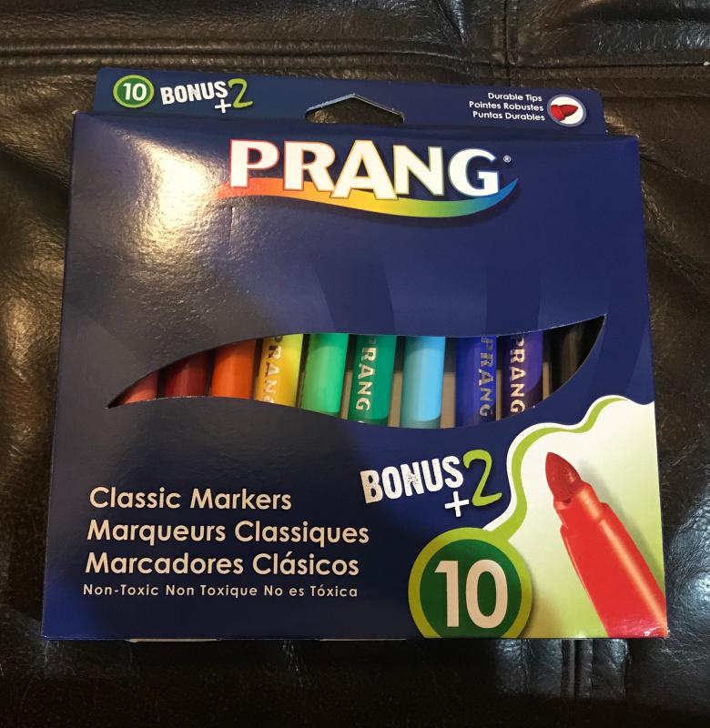 Prang Fine Line Markers - set of 12 • PAPER SCISSORS STONE