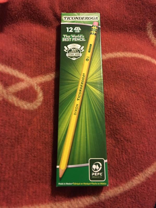 Ticonderoga Pencils, Presharpened, #2 Lead, Soft, Pack of 12