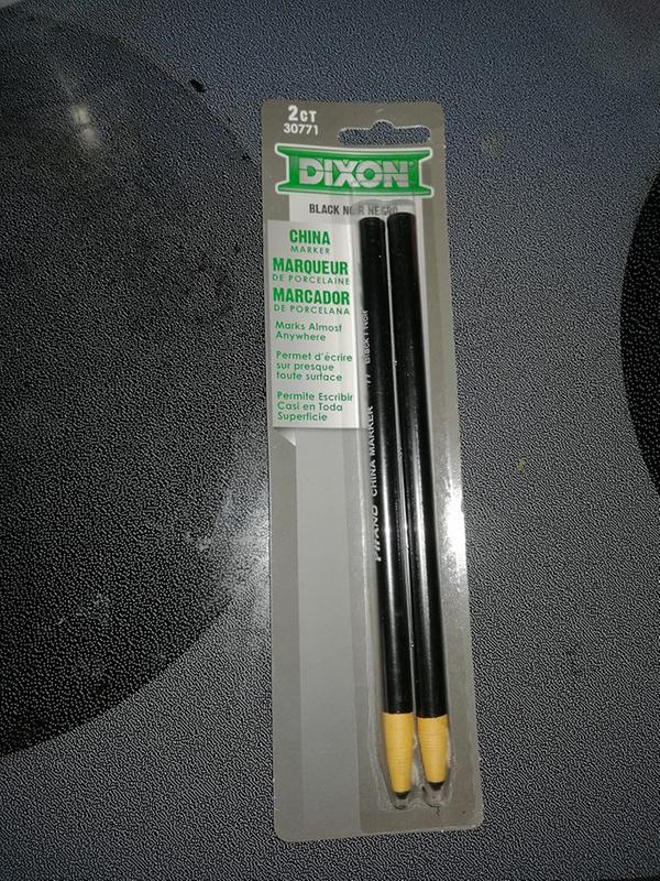 Dixon Phano China Markers, Yellow, Box Of 12