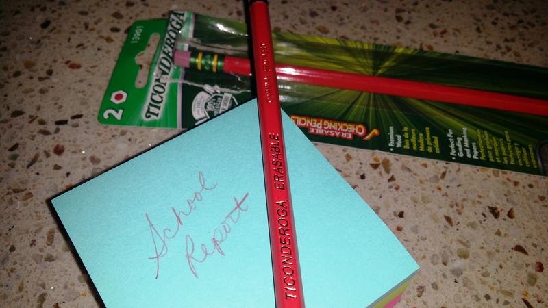 Ticonderoga Erasable Checking Pencils, Presharpened, Carmine Red, Pack Of  12