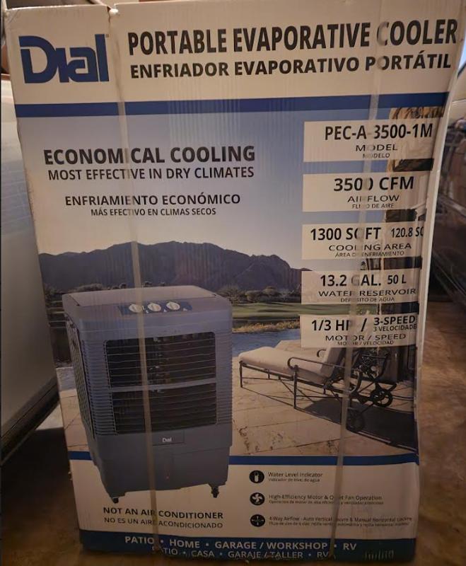 Dial best sale evaporative cooler