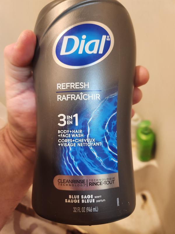 Dial Men 3in1 Body, Hair and Face Wash, Hydro Fresh, 16 fl oz Meijer