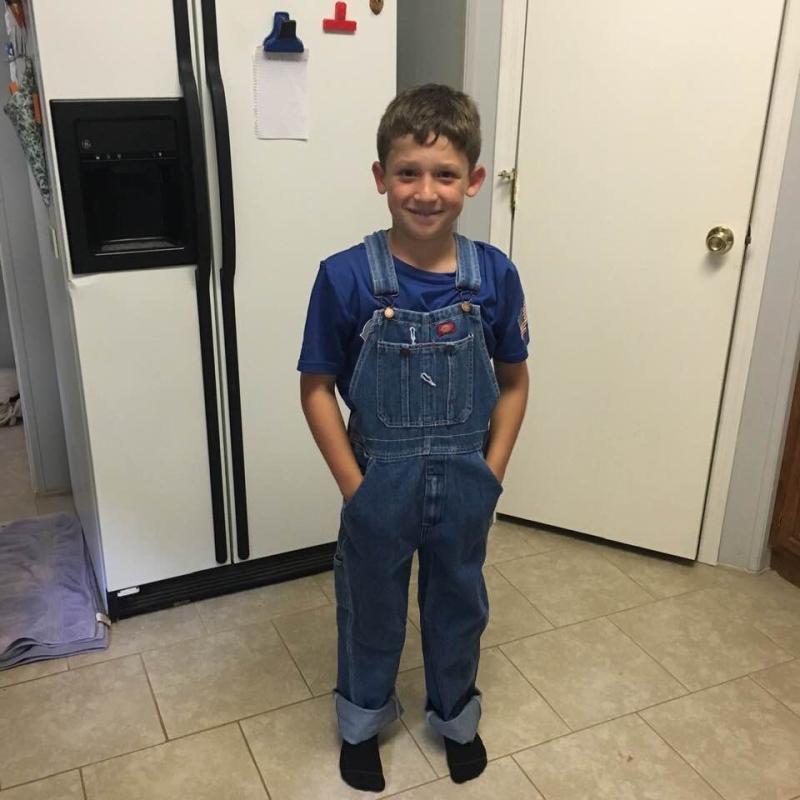 kids denim bib overalls