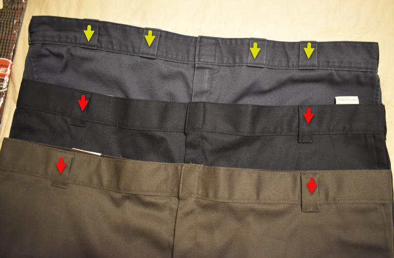 Belt loop spacing is not optimal