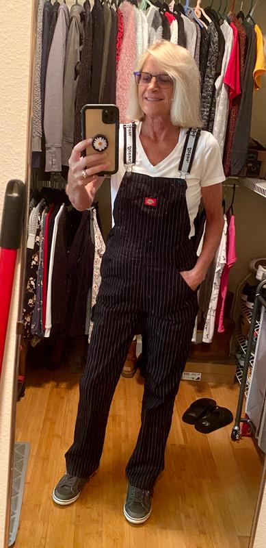 dickies girl pinstripe overalls