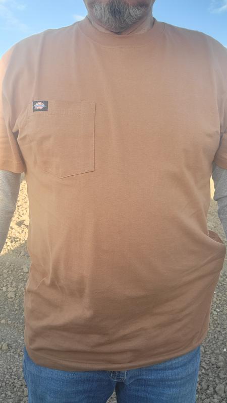 T-Shirt Heavyweight Dickies - US Heathered Pocket Short Sleeve