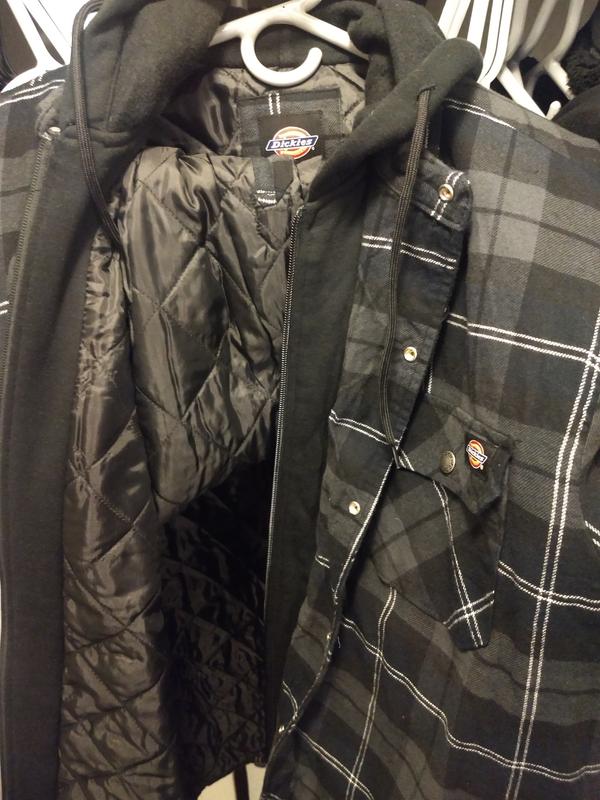 Dickies icon hooded quilted shirt outlet jacket