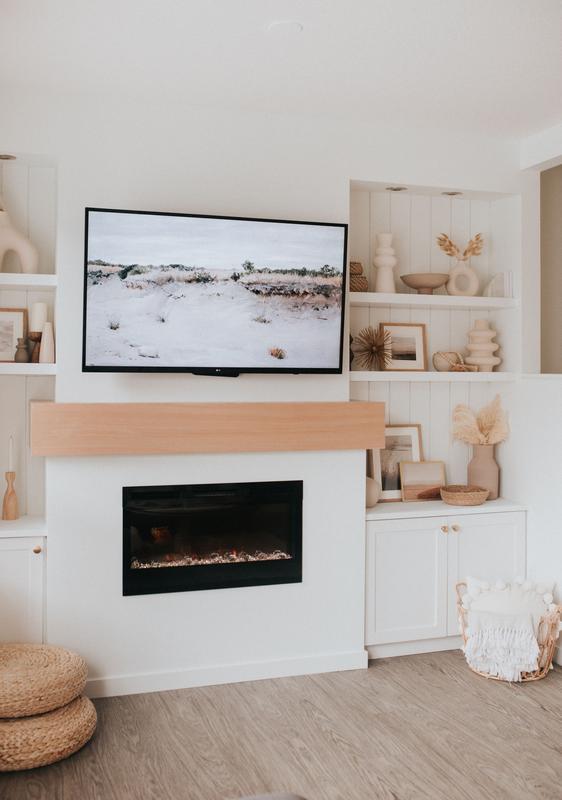 Prism Series Wall-Mounted Electric Fireplace with Acrylic Ember Bed |  Dimplex