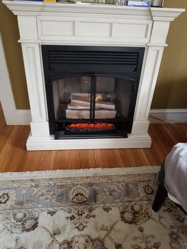 Dimplex 23.74-in W Black Fan-forced Electric Fireplace in the Electric  Fireplaces department at Lowes.com