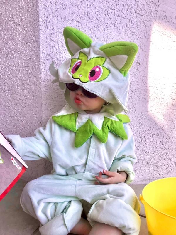 Disguise Child Pokemon Sprigatito Costume Kid's Pokemon Costumes Small ...