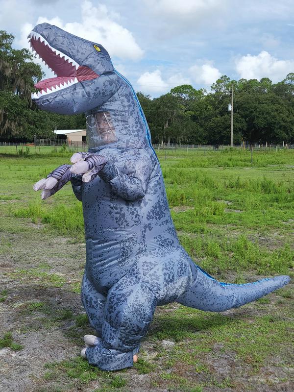 Disguise Adult Jurassic World Blue Velociraptor Inflatable Dinosaur ...