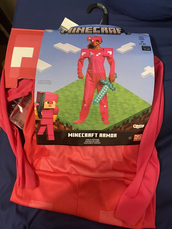 Disguise Minecraft Classic Pink Armor Girl's Costume Minecraft Costumes ...