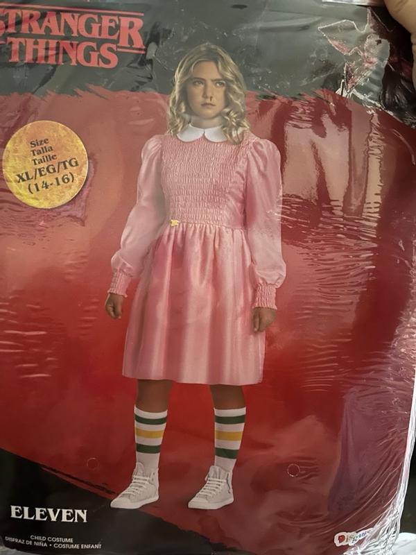 Disguise Tween Stranger Things Classic Pink Dress Eleven Costume Size 14/16  in the Costumes department at Lowes.com