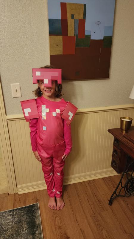 Disguise Minecraft Classic Pink Armor Girl's Costume Minecraft Costumes ...