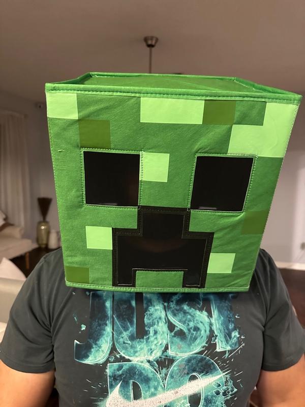 Disguise Minecraft Anniversary Creeper Block Head Mask at Lowes.com