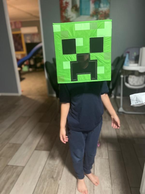 Disguise Minecraft Anniversary Creeper Block Head Mask at Lowes.com