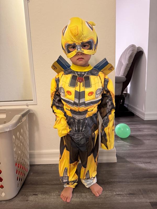 Disguise Toddler Classic Muscle Transformers Bumblebee T7 Costume ...