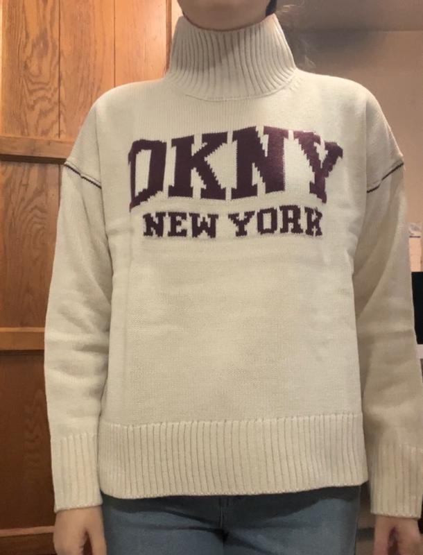 Women's Intarsia Logo Turtleneck Sweater