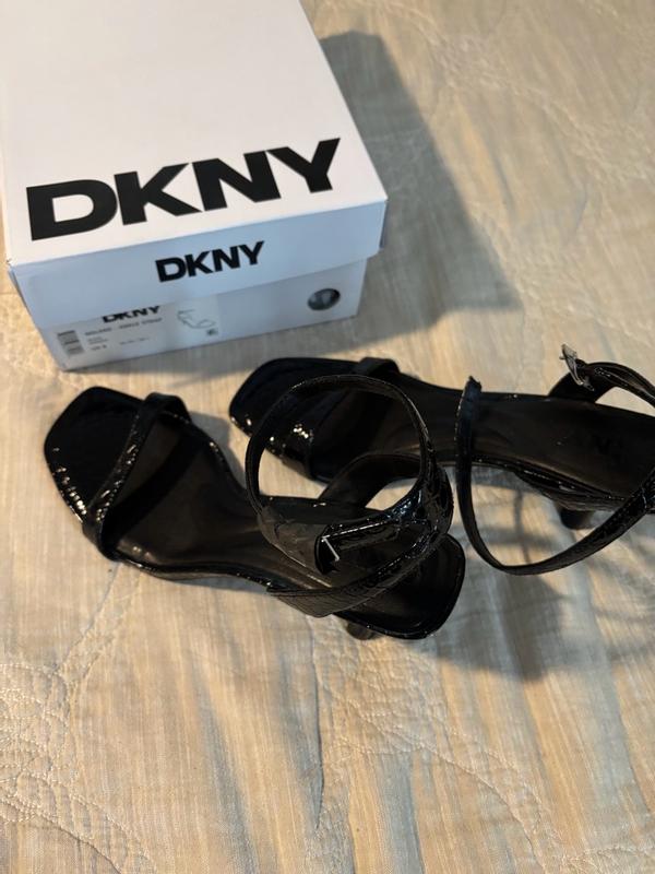 Customer photo for "DKNY Noland Low heel sandals-dress them up or down they look beautiful either way"
