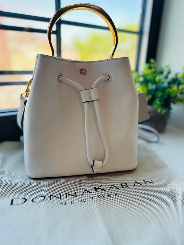 Donna Karan Sand Combo Adan Bucket store Handbag - NWT