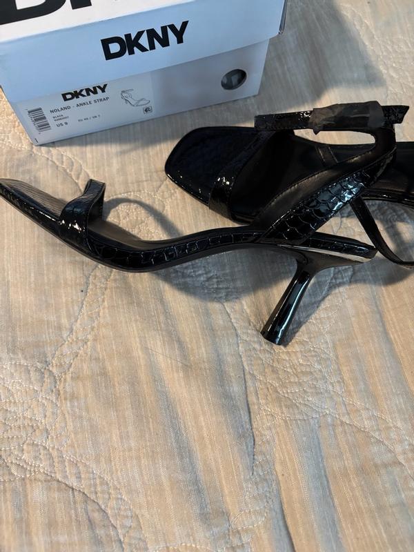 Customer photo for "DKNY Noland Low heel sandals-dress them up or down they look beautiful either way"