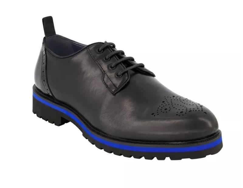 靴 DKNY Leather Derby Shoes Dress Oxford DKNY Men's Leather Contrast Lace Up Shoes - Macy's