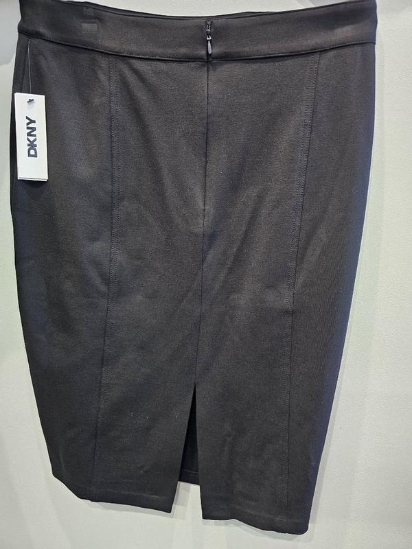 DKNY Womens Stretch Zippered Short Evening Pencil Skirt