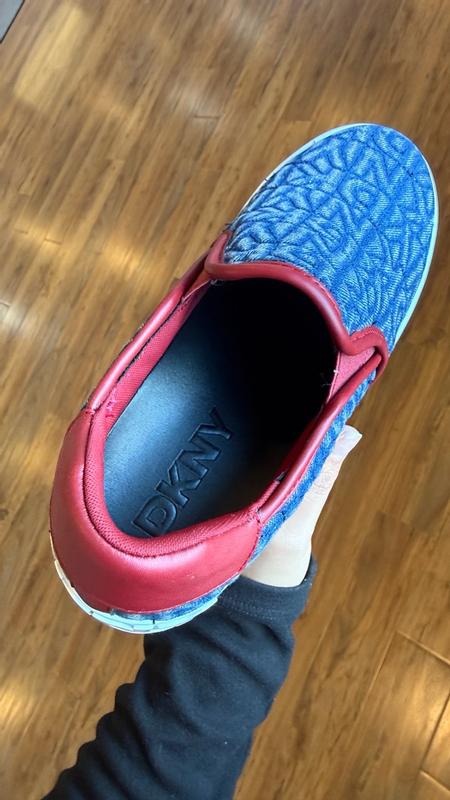 Customer photo for "Easy to slip on, provides height but feels slippery inside."
