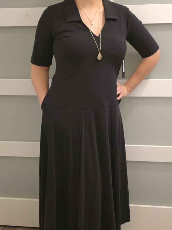 Customer photo for "Stretchy, soft dress perfect to be classy and comfy at the same time!"