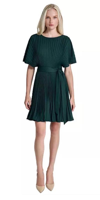 DKNY Women's Sunburst Pleated Fit & Flare Dress - Macy's