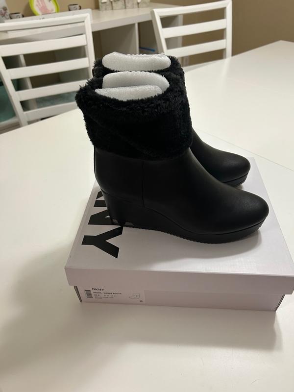 Dkny wedge boots clearance