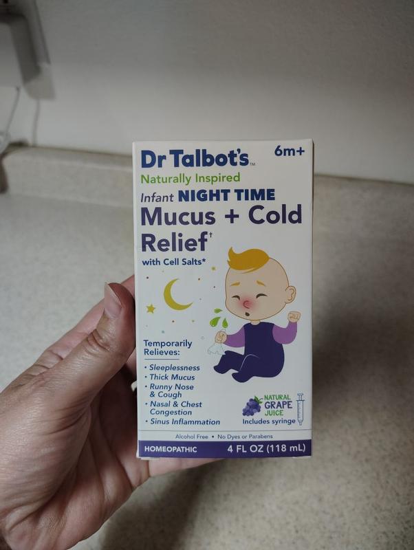 Infant Night Time Cold Mucus Relief – Dr Talbot's