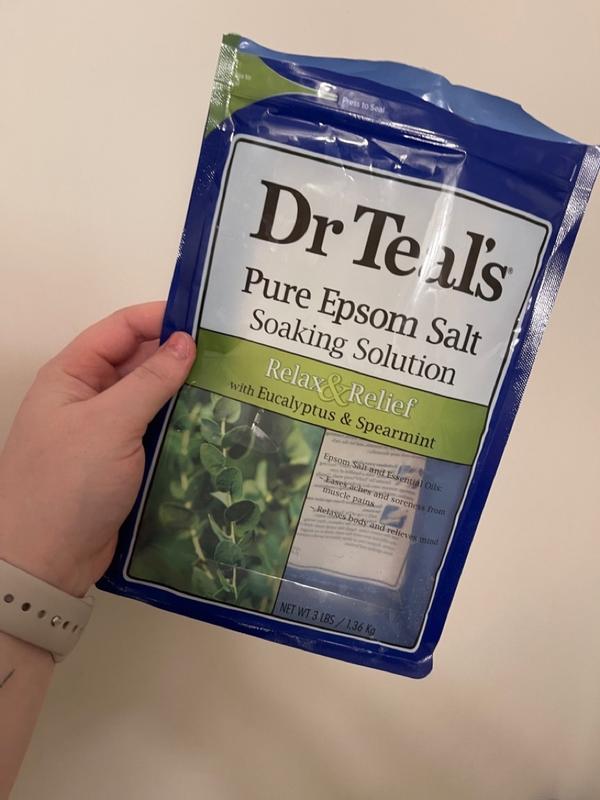 Dr. Teal's Epsom Salt Soaking Solution Eucalyptus, Spearmint | Walgreens