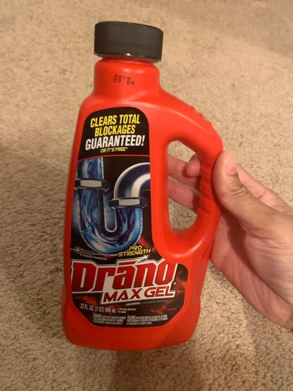  Drano Max Gel Drain Clog Remover and Cleaner for Shower or Sink  Drains, Unclogs and Removes Hair, Soap Scum and Blockages, 80 Oz : Health &  Household