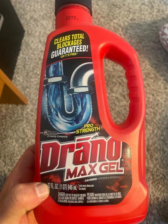 Drano Max Gel Clog Remover, 80 oz, 2 ct