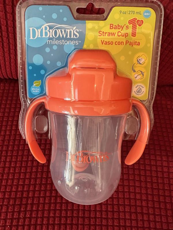 Munchkin Any Angle Weighted Straw Cup Orange 10 oz Delivery - DoorDash