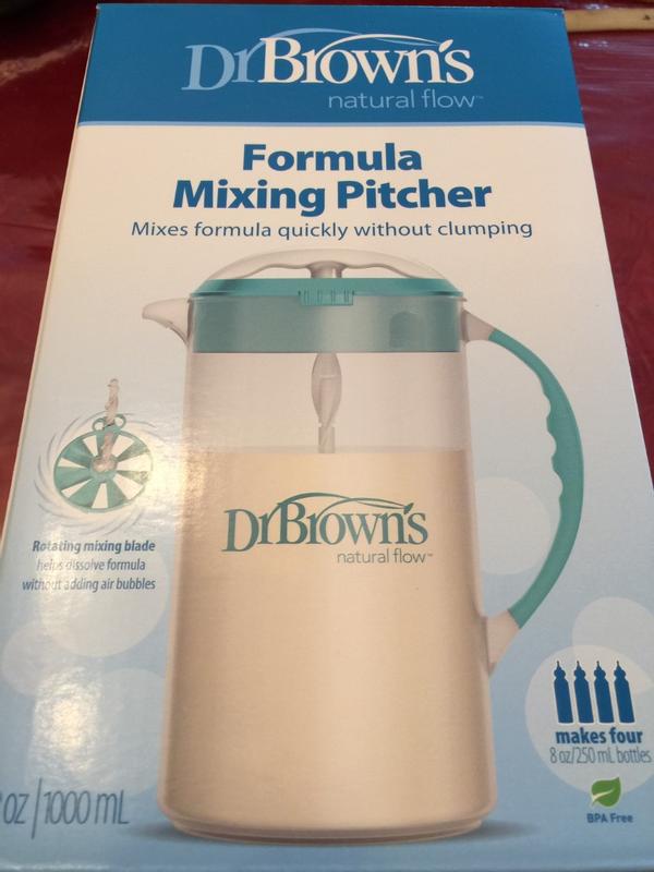 Dr. Brown's Baby Formula Mixing Pitcher with Adjustable Stopper, Locking  Lid, & No Drip Spout, 32oz, BPA Free, Blue - DroneUp Delivery